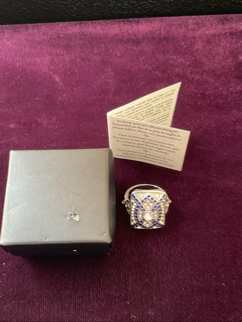 Avon Calling, Beautiful Silver-tone Ring, Size 6.5 - Picture 8 of 10